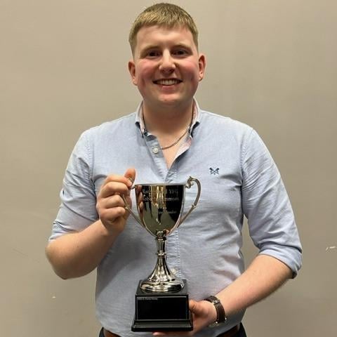 The Roberta Simmons Cup for Best Senior Member - Will Cromie. Picture: Rathfriland YFC