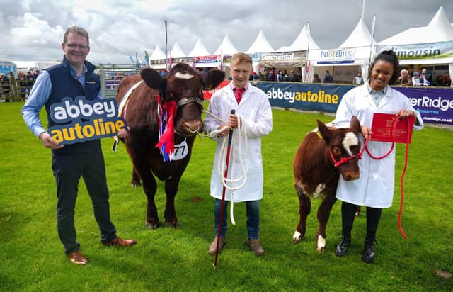 Richard Henderson with prizewinners at Balmoral Show