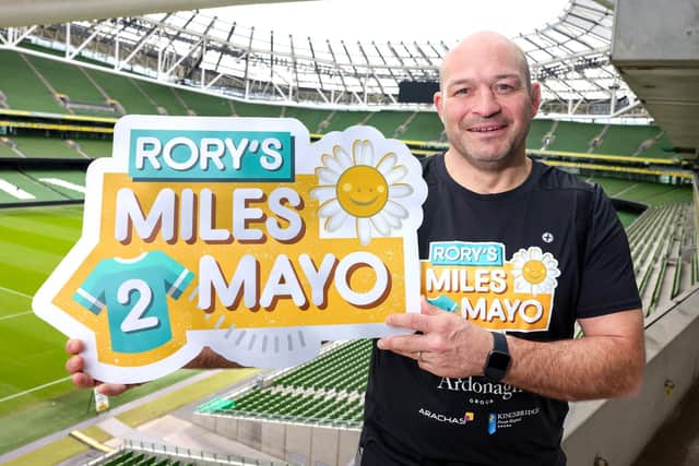 Cancer Fund for Children Ambassador, Former Ireland and Ulster Rugby Captain, Rory Best, pictured at the Aviva Stadium to launch Rory’s Miles 2 Mayo.