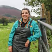 Beca Glyn, a young sheep farmer and Wales Farm Safety Partnership Ambassador