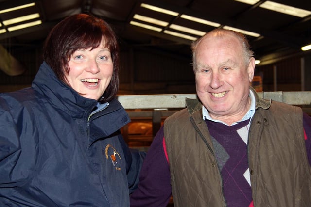 Linda Cowan, Fivemiletown, and Harold Stubbs, Lisbellaw, attended the NI Simmental Club's show and sale, held at Dungannon. Picture: Julie Hazelton
