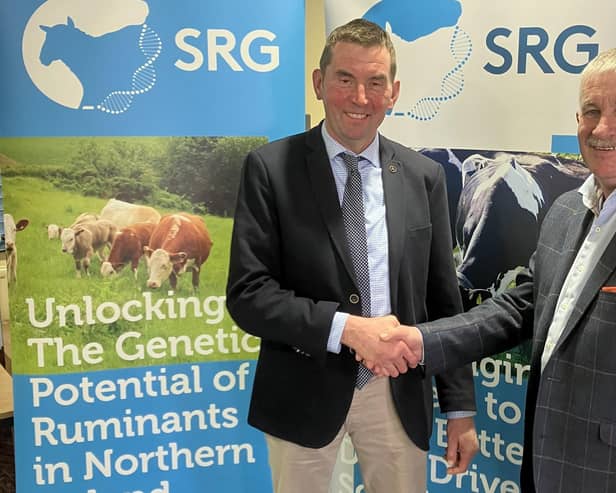 Welcoming John Moore as SRG chief executive is SRG chair, Victor Chestnutt. Picture: Submitted