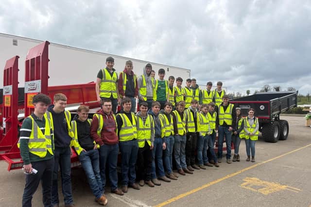 Land-based Engineering students from CAFRE visited McCauley Trailers to expand their learnings in machinery manufacturing.