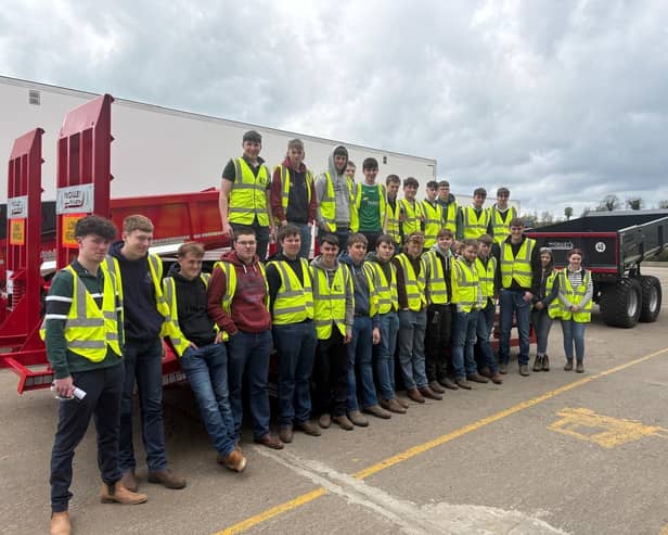 Land-based Engineering students from CAFRE visited McCauley Trailers to expand their learnings in machinery manufacturing.