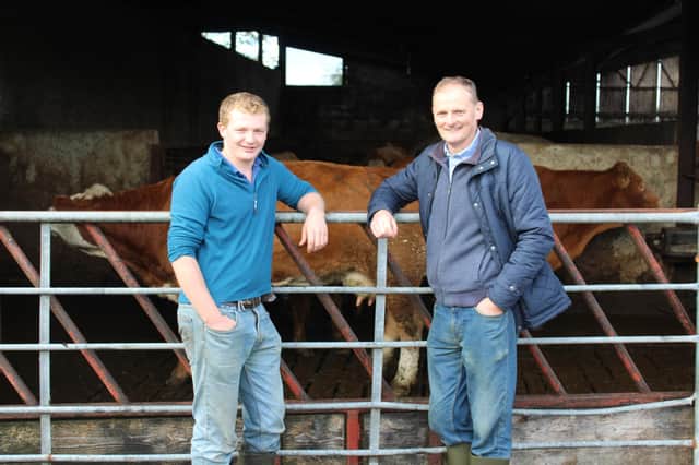 UFU president David Brown (right) with his son Neil