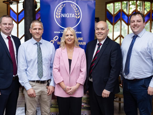 NIGTA members Bobby Irwin, Graham Manson, Debbie Stewart, Clarence Calderwood and Alan Boyd