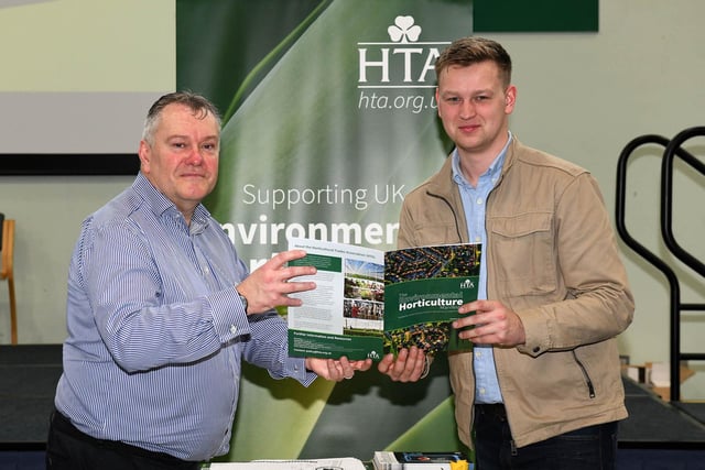 Kyle Ross from Randalstown a BSc (Hons) Degree in Horticulture student used the Opportunities in Horticulture Careers Fair to engage with professional organisations.