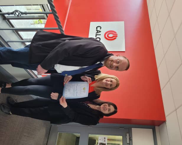 UFU corporate sales executive Craig Scott pictured with Berni Neill, Calor Gas strategic segment marketing manager and Mary Coughlin Regional Sales manager at Calor Gas.