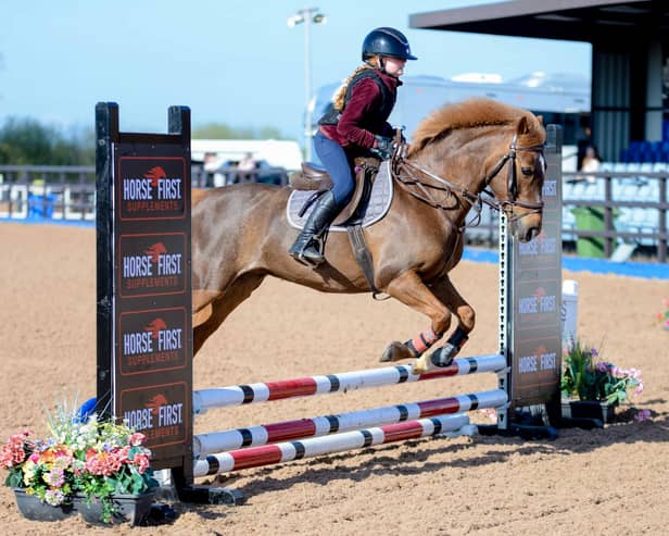 Bella Murtagh riding Tickles, clear in the 50cm. (Pic: Tori OC Photography)