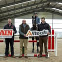 Rhys Williams Parc Stables, Philip Gilligan GAIN Equine Nutrition, Niall O'Neill GAIN Equine Nutrition, Tony Hurley SJI, Coen Williams Parc Stables & Eddie Phelan Alltech at the recent launch of the GAIN Alltech National Grand Prix League. (Pic: Tadhg Ryan | www.bit-media.com)