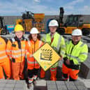 Ger Reidy, Head of Safety, Ireland Materials (CRH), Gerry Farrell, CEO, Irish Concrete Federation, Hilary Byrne, Senior Inspector, Health and Safety Authority, Brian Pryce, Principal Inspector, Health and Safety Executive for Northern Ireland, and Gordon Best, Regional Director, Mineral Products Association NI.