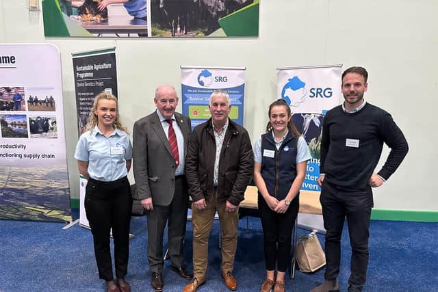 Pictured L-R: Hannah Martin, SRG, Glenn Cuddy, UFU Deputy President, Victor Chestnutt, Chair, SRG, Lois McConaghy, SRG and Conor Brown, ICBF