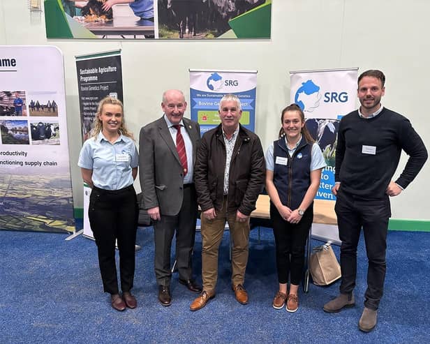 Pictured L-R: Hannah Martin, SRG, Glenn Cuddy, UFU Deputy President, Victor Chestnutt, Chair, SRG, Lois McConaghy, SRG and Conor Brown, ICBF