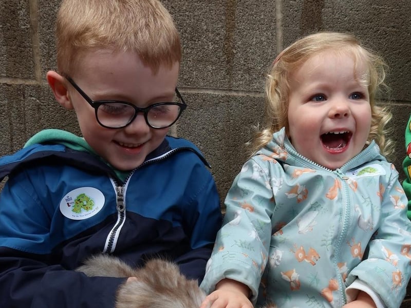 Visitors enjoying the fun at Laurel View farm, Templepatrick