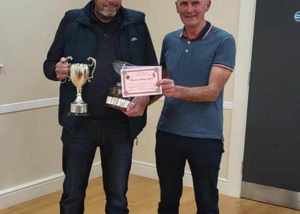 Thomas Williamson, overall winner, with Martin Carragher