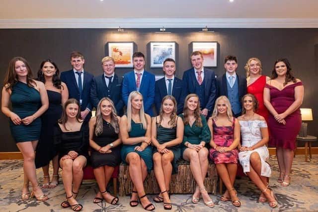 Derg Valley YFC who attended the county dinner in The Derg Arms. Picture: Derg Valley YFC