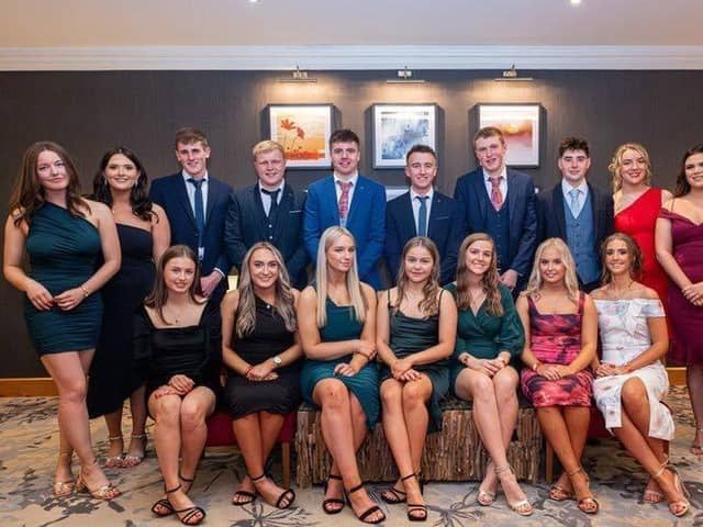 Derg Valley YFC who attended the county dinner in The Derg Arms. Picture: Derg Valley YFC