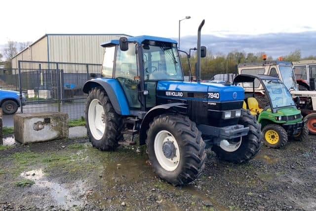 £10,500 for a Ford New Holland 7840 1997