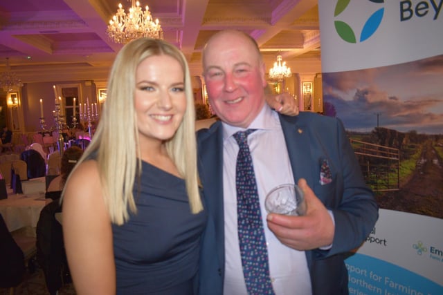 Aimee McKillen and William Patterson at the Holestone YFC 80th anniversary dinner at the Galgorm Resort. Picture: Holestone YFC