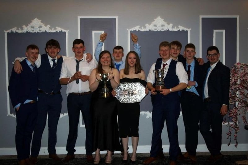 Newtownards YFC at the county dinner at the Belmont House Hotel, Banbridge. Picture: Submitted