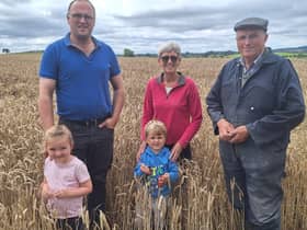 David and John Matthews pictured with family members from UFU Ards group. Pic: UFU