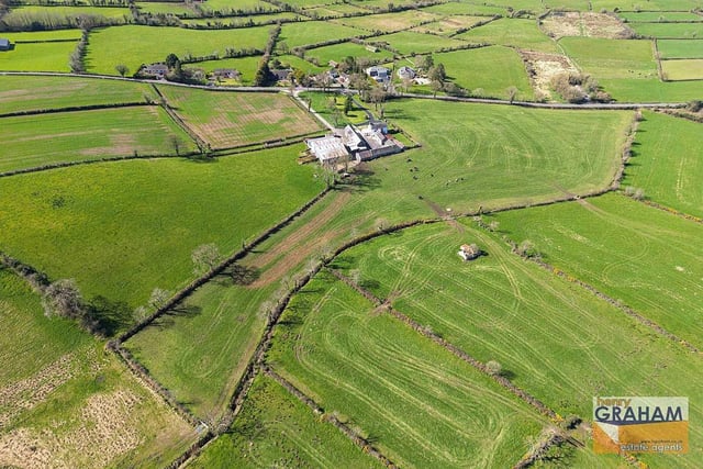 The agricultural land extends to circa 74 acres and is of good quality grazing and arable use. Image: www.hgraham.co.uk