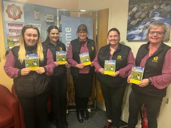 Mid Tyrone Group office staff with the 2024 UFU diary. Pic: UFU