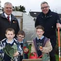 Straidbilly Primary School pupils, County Antrim pictured alongside William Irvine, UFU deputy president and BOIOFW chairman and Joe McDonald, Head of Corporate Affairs Asda NI. (Pic: UFU)