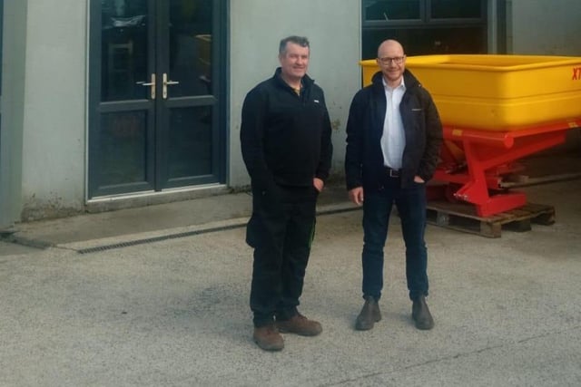 Colm Byrne (Byrne Machinery) pictured with Manuel Meyer.