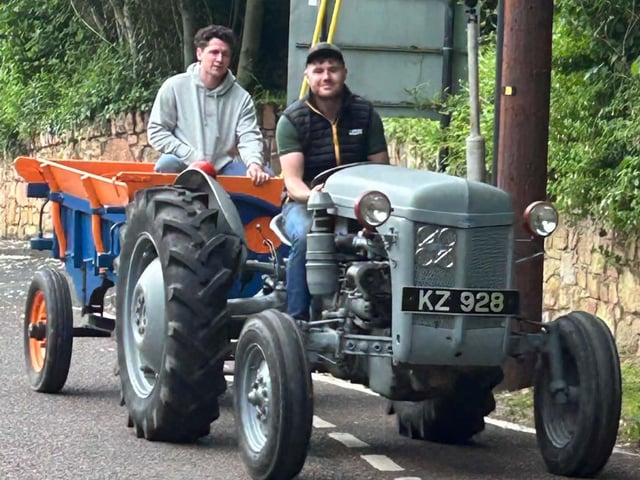 Glens bank holiday tractor run in Cushendall