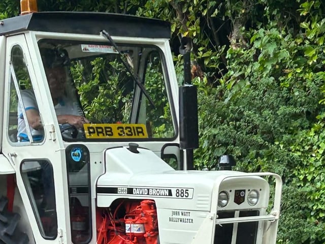 Glens bank holiday tractor run in Cushendall