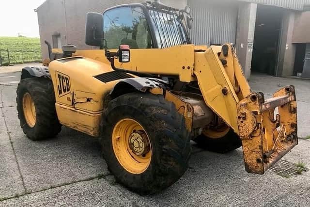 The stolen JCB telehandler