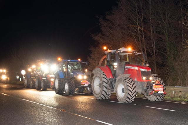 Donegal IFA Tractor run in solidarity with EU farmers