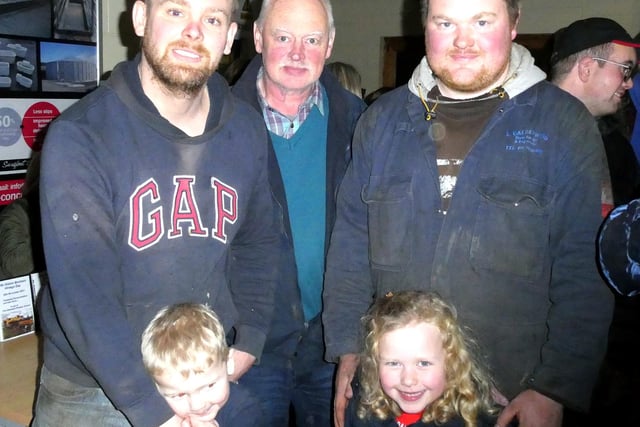 Sammy and Jack Gault, with John, Jonathon and Leona Calderwood. Pic: Alan Hall