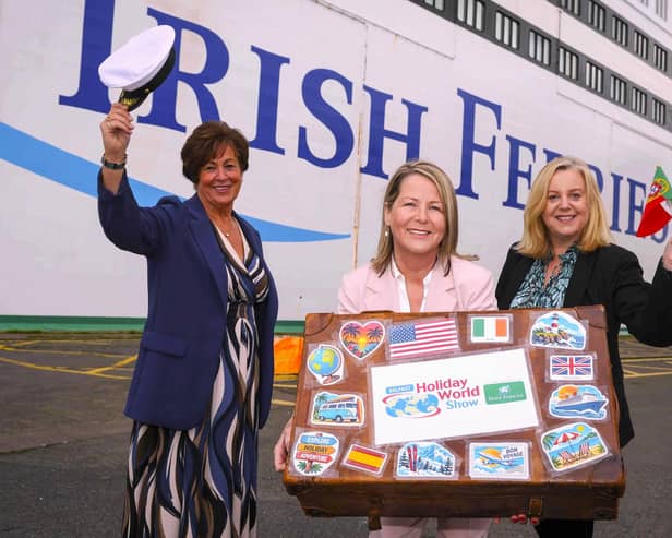 Northern Ireland’s biggest holiday fair has announced its return to Belfast in January with Irish Ferries on board as the three-day event’s new headline sponsor. Now in its 34th year, Holiday World Show Belfast in association with Irish Ferries will take place in the ICC Belfast at The Waterfront Hall from Friday January 8 to Sunday January 10, 2027, bringing a world of holiday ideas, destinations, travel experts and exclusive show-only deals under one roof. Celebrating the announcement are (l-r) Marie McCarthy, Passenger Sales Manager UK and Ireland, Irish Ferries, Maria Hourican, Holiday World CEO, and Nora Costello, Consumer Marketing and Sales Director, Irish Ferries.  For more information, visit www.holidayworldshowni.com.