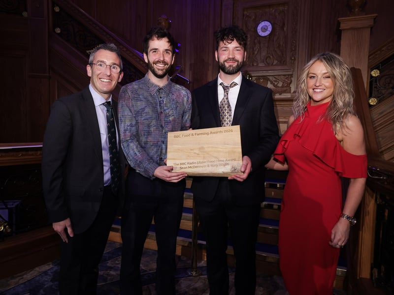 Minister of Agriculture, Environment and Rural Affairs, Andrew Muir MLA, Sean McDermott, Rory Blight, BBC Radio Ulster's Eve Blair