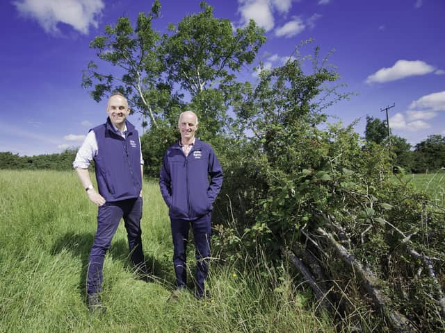 Philip Meeke (right) pictured with Ed Wright, Head of Sustainability, Dale Farm.