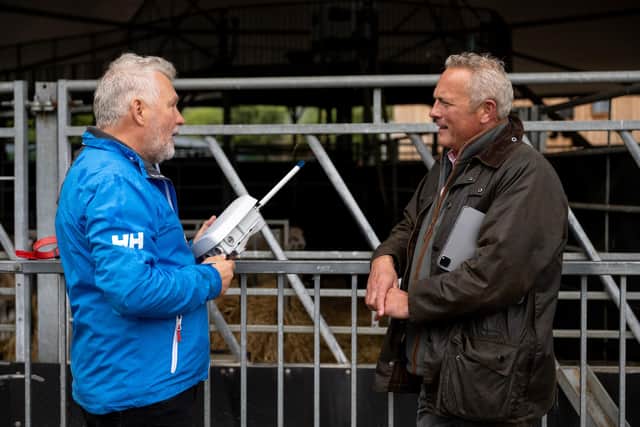 Discussing the trial at Cannon Hall Farm. (Pic supplied by Missive)