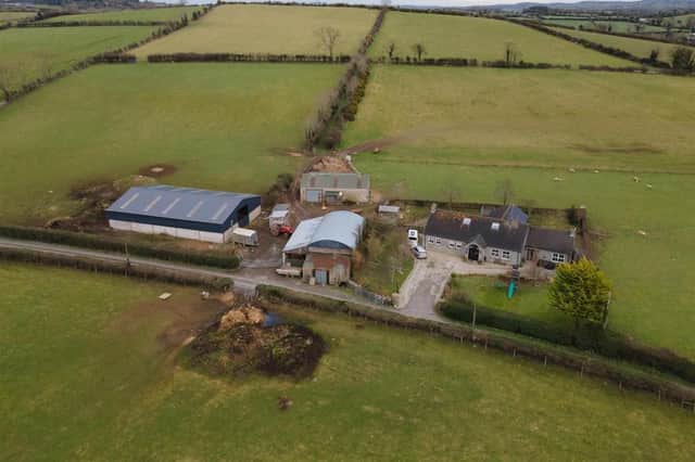 The agricultural land, which extends to approximately 70 acres, may be sold in lots. Image: Quinn Estate Agents