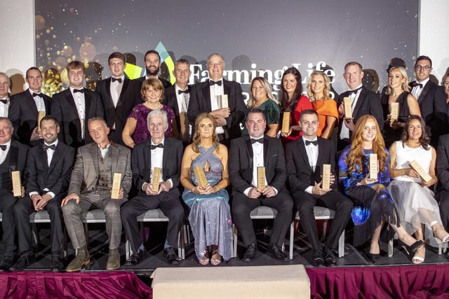 All of the winners at the Farming Life Awards 2022 held in the Crowne Plaza Belfast. Picture: Steven McAuley/McAuley Multimedia