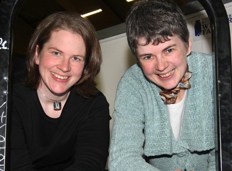 Farming sisters Noelle Hanna and Helen Mayne enjoying the Winter Fair at the King's Hall. Picture by Bernie Brown