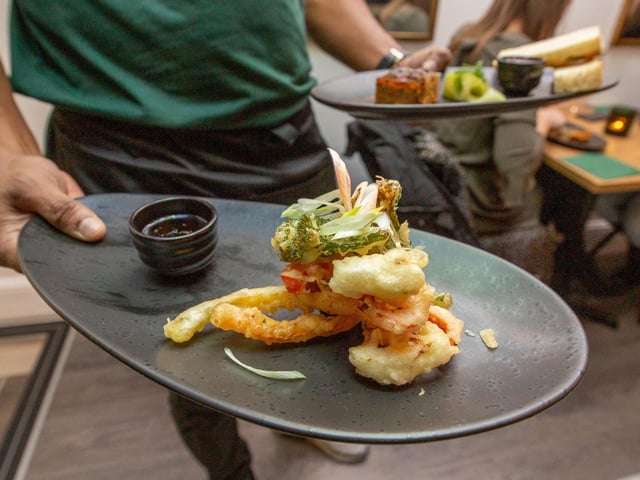 Tempura Vegetables, sold at Mangosteen in Southsea. Picture: Habibur Rahman.