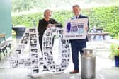 Rhonda Geary, RUAS Group Operations Director and Rodney Brown, Head of Agribusiness at Danske Bank, announce that entries for the 40th Royal Ulster Winter Fair are now open.