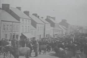 A still from No Poor Parish: Newtownstewart (1988) show fair day in Newtownstewart. Picture: Northern Ireland Screen’s Digital Film Archive