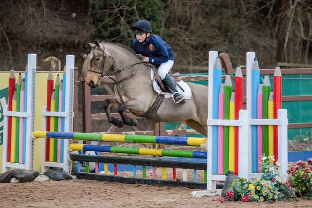 Jack Cowan riding Edentricllick Honey Bee, winners of the 75cm Individual League. (Pic: Tori OC Photography)