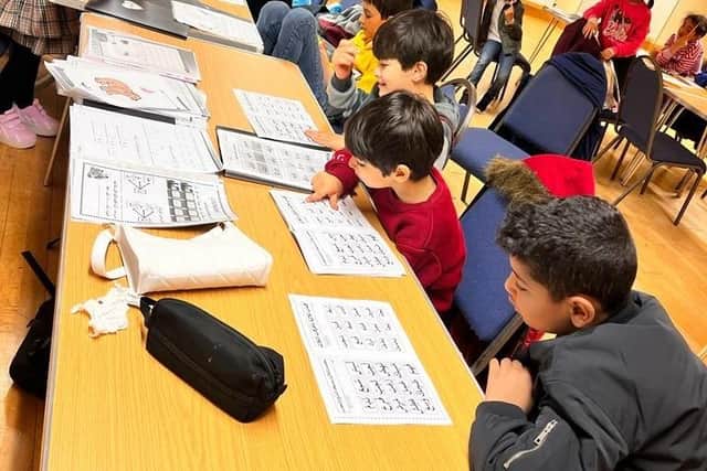 Students at Al Taaleem, an Arabic language and cultural school programme in Lurgan, Co Armagh, will be able to enjoy fun days out after receiving a £1,000 grant from Tesco. Picture: Submitted