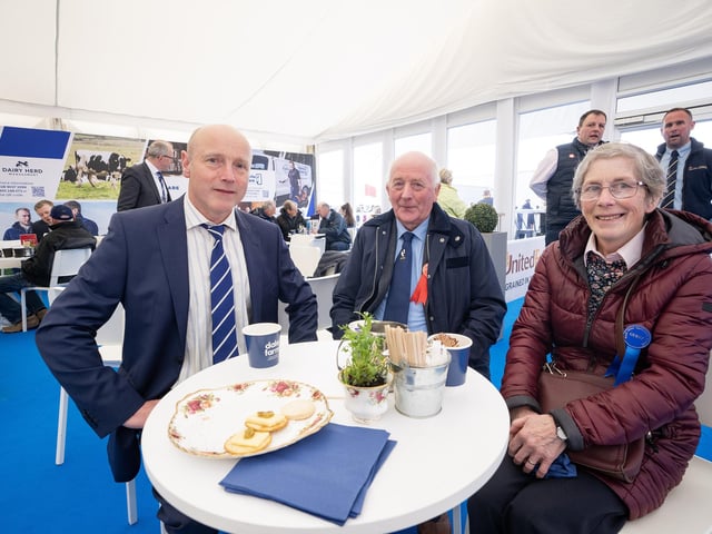 Andrew Woodside, James and Marlene Barr from Kells