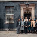 The attachés outside 10 Downing Street