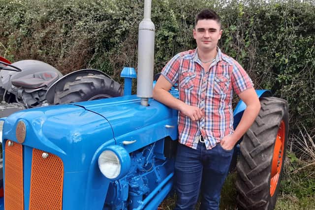 Johnny Moran from Moneymore at the Bradley's Corner vintage tractor run. Picture: Darryl Armitage