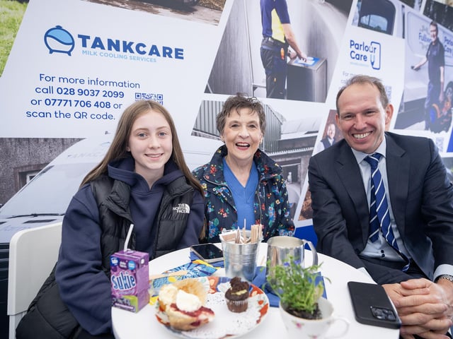 Nick Whelan, Kay Duffy and Alanna Curran from Moy